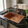 Pure.Sink Luxion Large copper sink 74x40 cm undermount, flush mount, and top mount PLX7440-62